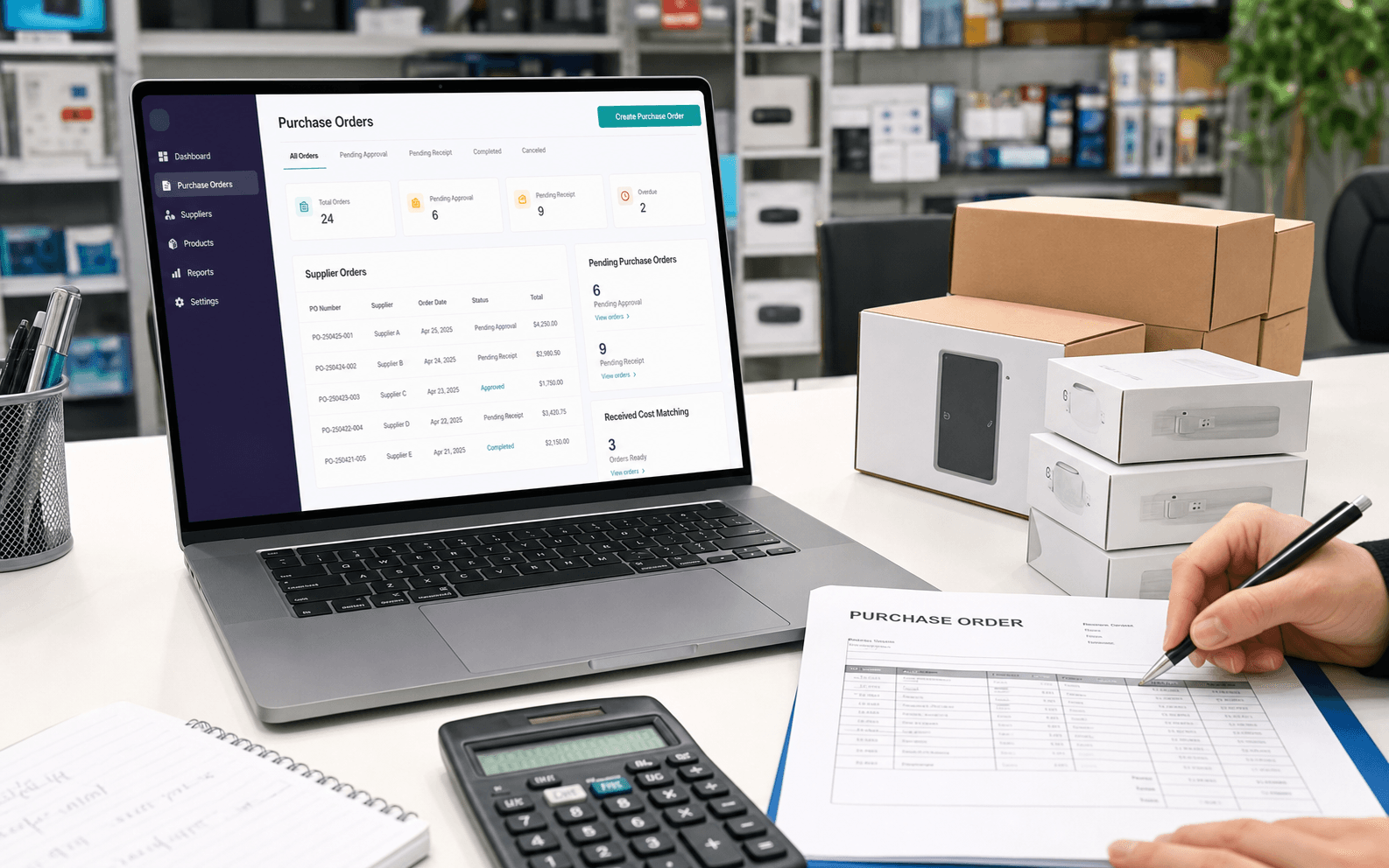 Purchase Orders feature illustration
